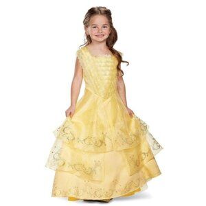 Disney Princess Belle Costume Beauty & Beast Dress Child M 7-8 Halloween Costume